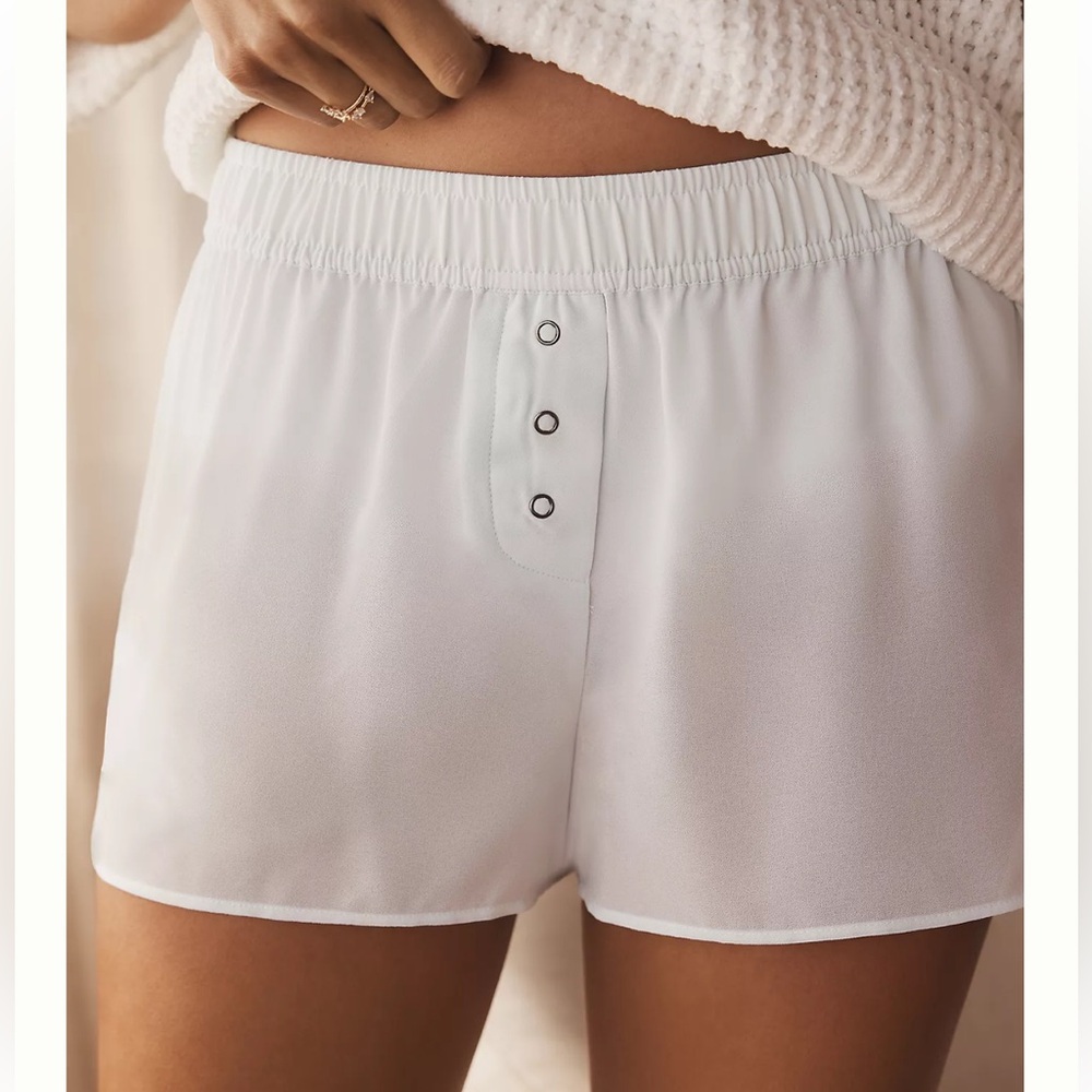 By Anthropologie Mint Sheer Boxer Shorts Size Large